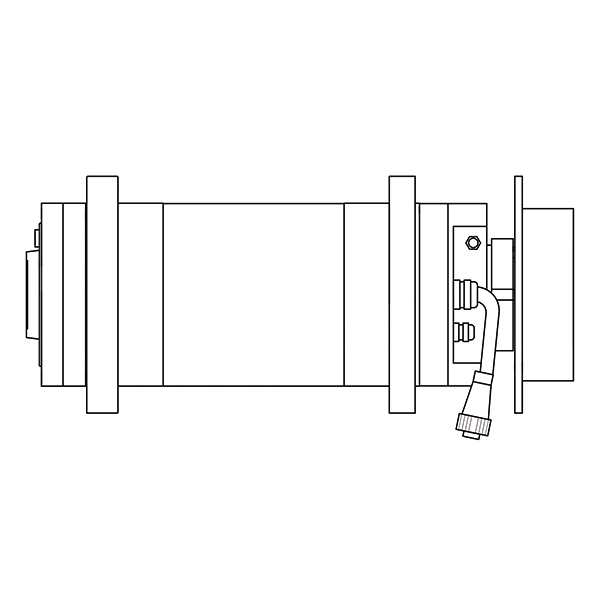 Milling electric spindle