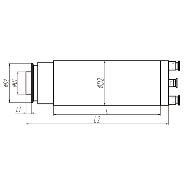 Grinding wheel dressing motor spindle