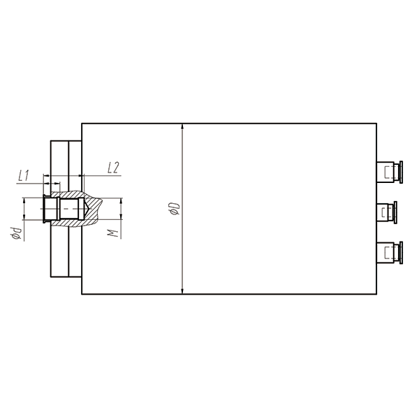 High power grinding motor spindle